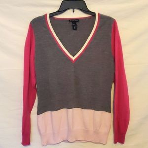 NY&Co Pretty-in-Pink V Neck Sweater